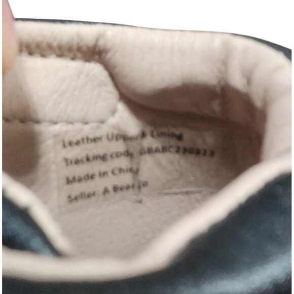 A Bear Co Toddler Size 2 Spider Web High Top Sneakers Leather Black Goth Punk - Picture 15 of 16